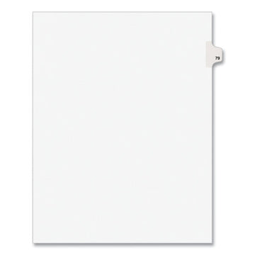Avery® Preprinted Legal Exhibit Side Tab Index Dividers, Avery Style, 10-tab, 79, 11 X 8.5, White, 25-pack, (1079) freeshipping - TVN Wholesale